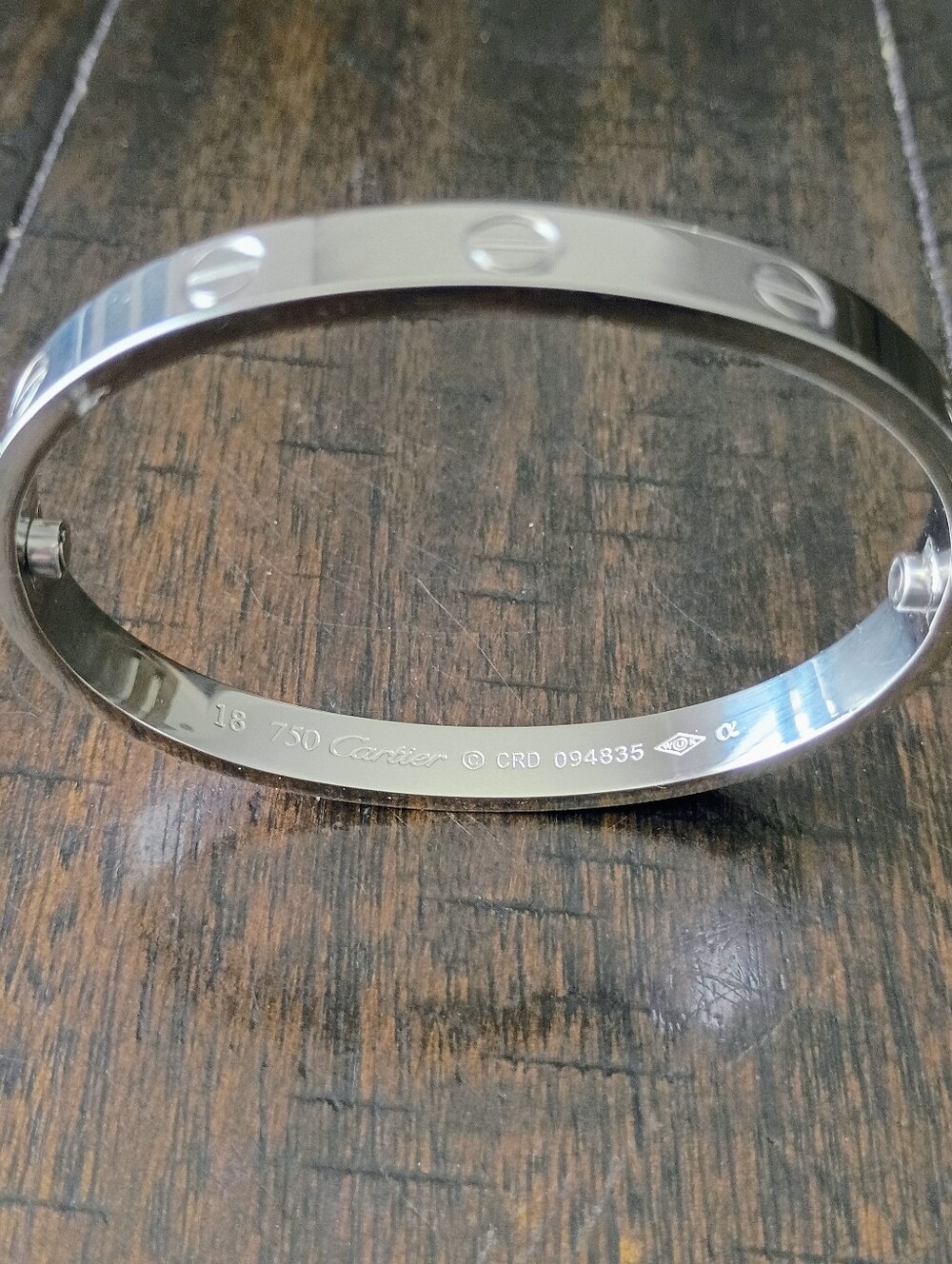 New Silver Tone Screw Motif Bangle Bracelet (Pair) Fashion Jewelry - Picture 3 of 7